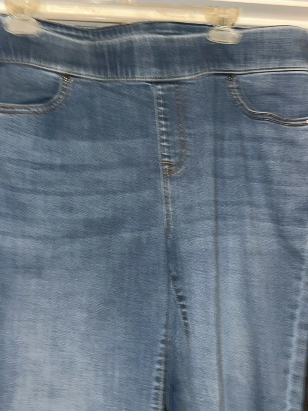 Lane Bryant Medium Blue Stretch Flare Jeans high high rise pull in boot 18 new